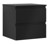 Mexen Orio armoire de salle de bains sous lavabo 50 cm avec plateau, 2 tiroirs, noir mat - 91A10-05047-2-BFFC71 80848 5905315471871