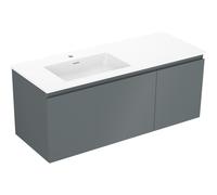 Mexen Orio cabinet de salle de bains 120 cm avec lavabo Otis à gauche, 1S, 1D, graphite mat/blanc mat 85758 5905315773524