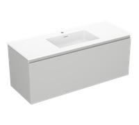 Mexen Orio meuble de salle de bain 120 cm avec lavabo Otis, 1 tiroir, gris mat/blanc mat - 91A10-12047-1-BF62-W18M01 82907 5905315486042