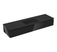Mexen Orio meuble de salle de bain 160 cm avec lavabo Otis, 1 tiroir, noir brillant/noir mat - 91A10-16023-1-BF70-W18M71 81879 5905315484734