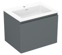 Mexen Orio meuble de salle de bain 60 cm avec lavabo Otis, 1 tiroir, graphite mat/blanc mat - 91A10-06047-1-BF66-W18M01 82847 5905315485250