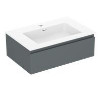 Mexen Orio meuble de salle de bain 70 cm avec lavabo Otis, 1 tiroir, graphite mat/blanc mat - 91A10-07023-1-BF66-W18M01 81757 5905315483270