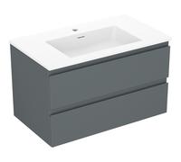 Mexen Orio meuble de salle de bain 80 cm avec lavabo Otis, 2 tiroirs, graphite mat/blanc mat - 91A10-08047-2-BFF66-W18M01 84546 5905315486691