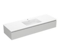 Mexen Orio meuble lavabo 140 cm avec vasque Otis, 1 tiroir, gris mat/blanc mat - 91A10-14023-1-BF62-W18M01 81866 5905315484338