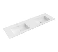 Mexen Otis double vasque encastrée 161 x 46,5 cm, blanc mat - 25181601D 54474 5905315948106