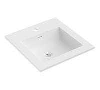 Mexen Otis lavabo encastré 46 x 46,5 cm, blanc mat - 25184501 54454 5905315947901