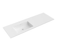 Mexen Otis lavabo encastré à gauche 141 x 46,5 cm, blanc mat - 25181401L 54471 5905315948076