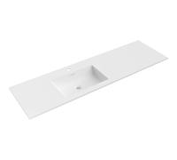 Mexen Otis lavabo encastré à gauche 161 x 46,5 cm, blanc mat - 25181601L 54475 5905315948113