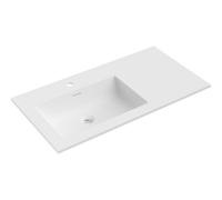 Mexen Otis lavabo encastré à gauche 91 x 46,5 cm, blanc mat - 25189001L 54460 5905315947963