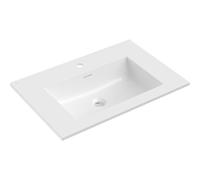 Mexen Otis lavabo encastré dans le plan de travail 71 x 46,5 cm, blanc brillant - 25187000 54434 5905315947703