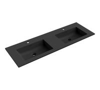 Mexen Otis lavabo encastré dans le plan double 141 x 46,5 cm, noir mat - 25181471D 54542 5905315948298