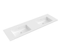 Mexen Otis lavabo encastré dans le plan double 161 x 46,5 cm, blanc brillant - 25181600D 54451 5905315947871