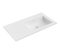 Mexen Otis lavabo encastré dans le plan droit 91 x 46,5 cm, blanc mat - 25189001P 54461 5905315947970