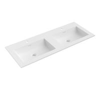 Mexen Otis lavabo encastré double 121 x 46,5 cm, blanc mat - 25181201D 54466 5905315948021