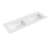 Mexen Otis lavabo encastré double 141 x 46,5 cm, blanc brillant - 25181400D 54447 5905315947833