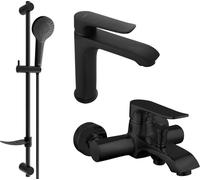 Mexen Pecos DF05 ensemble de baignoire, Noir - 72703DF05-70