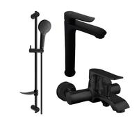 Mexen Pecos DF05 ensemble de baignoire, noir - 72713DF05-70 3210 5907709196766