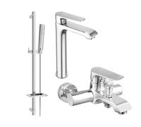 Mexen Pecos DQ72 ensemble pour baignoire, chrome - 72713DQ72-00 3214 5907709196797