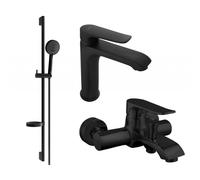 Mexen Pecos DS75 ensemble de baignoire, noir - 72703DS75-70 3208 5907709196544