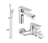 Mexen Pecos Ensemble de bain DS62, chromé - 72703DS62-00 3205 5907709196513