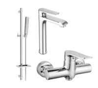Mexen Pecos Ensemble de douche DQ72, chromé - 72714DQ72-00 3232 5907709196896