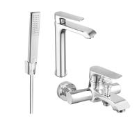 Mexen Pecos R72 ensemble de bain, chrome - 72713R72-00 3243 5907709197015