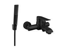 Mexen Pecos R72 robinet de baignoire avec ensemble de douche, noir - 7273R72-70 3258 5907709197121