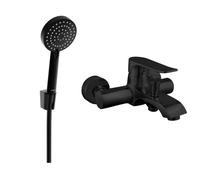 Mexen Pecos R75 robinet de bain avec ensemble de douche, noir - 7273R75-70 3259 5907709197145
