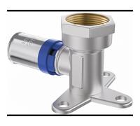 Mexen PEX-P coude mural à sertir avec patte, à presser PEX 20 x 1/2 GW - W97128-2012F-00 79291 5905315926197