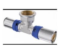 Mexen PEX-P té en T à sertir, pressé PEX 25 x 3/4 FF x 25 - W97132-2534F25-00 79406 5905315926357
