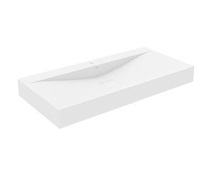 Mexen Poli lavabo sur plan en conglomérat 1 / O 100 x 48 cm, blanc - 23021001 15954 5907709158849