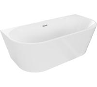 Mexen Pose libre ovale 170 x 80 cm, blanc, bonde chromée - 52671708000-01