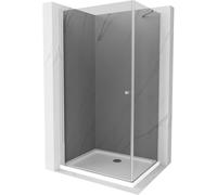 Mexen Pretoria cabine de douche pivotante 70 x 100 cm, graphite, chrome + receveur Plat - 852-070-100-01-40-4010 15567 5905315578808