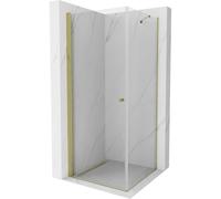 Mexen Pretoria cabine de douche pivotante 90 x 90 cm, transparente, dorée - 852-090-090-50-00 3503 5907709131071