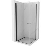Mexen Pretoria Duo cabine de douche avec porte battante 90 x 90 cm, Transparent, Noir - 852-090-090-70-00-02