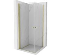 Mexen Pretoria Duo cabine de douche pivotante 70 x 70 cm, transparente, dorée - 852-070-070-50-00-02 13280 5907709165045