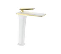 Mexen Purus robinet de lavabo haut, blanc/or - 745810-25 4108 5907709174276