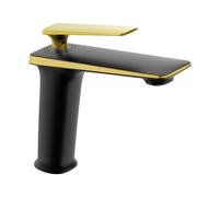 Mexen Purus robinet de lavabo, noir/or - 745800-75 4102 5907709174245