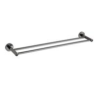 Mexen Remo double porte-serviettes, chrome noir - 7050725-73 89716 5905315739926