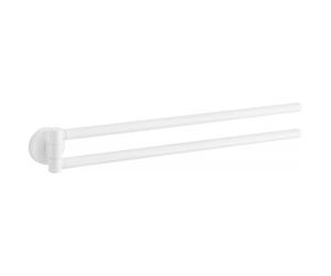 Mexen Remo double porte-serviettes pivotant, blanc - 70507255-20 5010 5907709170308