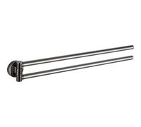 Mexen Remo double porte-serviettes pivotant, chrome noir - 70507255-73 89796 5905315739933