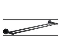 Mexen Remo porte-serviettes double, noir - 7050725-70 600 5907709108448