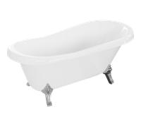 Mexen Retro baignoire autoportante 150 x 73 cm, blanche, pieds chromés - 53251507300-00 2429 5907709106390