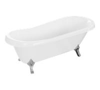 Mexen Retro baignoire autoportante 170 x 75 cm, blanche, pieds chromés - 53251707500-00 2447 5907709106437