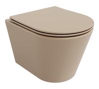 Mexen Rico cuvette WC Rimless avec abattant à descente lente slim, duroplast, cappuccino mat - 30724064 15879 5907709157569