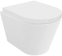 Mexen Rico Cuvette de WC sans rebord avec plaque à chute lente dure, duroplast, blanc - 30720200