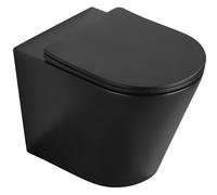 Mexen Rico cuvette WC posée Rimless avec abattant slim à descente progressive, duroplast, noir mat - 32724085 82920 5905315983800