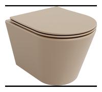 Mexen Rico cuvette WC Rimless avec abattant à descente lente slim, duroplast, cappuccino mat - 30724064 15879 5907709157569