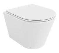 Mexen Rico cuvette WC sans rebord avec abattant slim à descente progressive, duroplast, blanc brillant - 30720400 4371 5907709114142