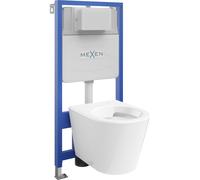 Mexen ensemble encastré WC cadre Fenix Slim avec cuvette WC Rico, blanc brillant - 6103372XX00 12967 5907709163416